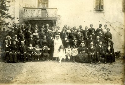 Photo de mariage vers 1910-1920
