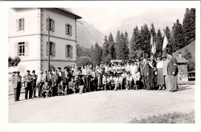Photo de groupe de l'harmonie de Sixt