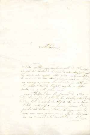 Courrier au sujet de l’école de Nambride pour une demande de fond pour l’entretien de l’école