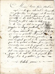 Document sur une décision concernant le hameau de Dessus le Four suite à des inondations prise par Charles Emmanuel
