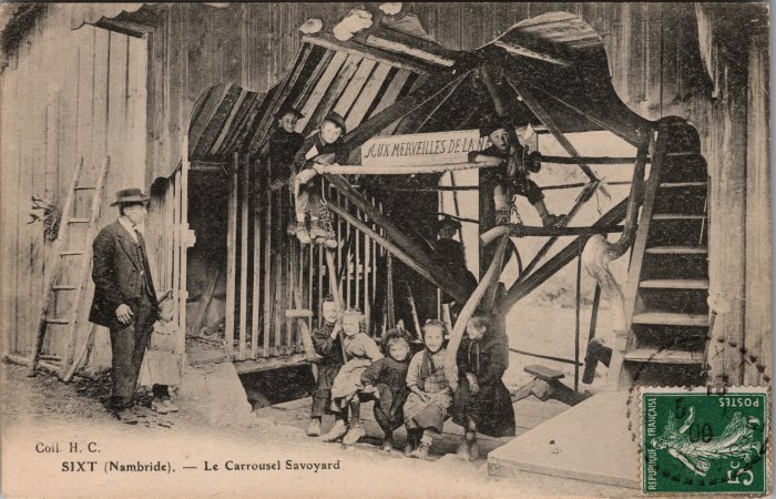 Carte postale du "Carrousel Savoyard" à Nambride