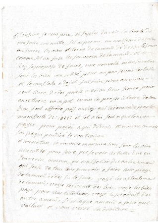 Compte rendu : copie conservé à la vérité pour le hameau du Dessus le Four