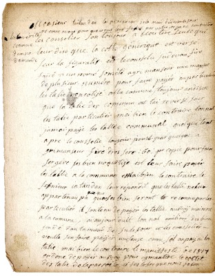 Compte rendu et inventaire de 1801 de François Joseph MOCCAND