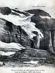 Glacier du Prazon au fond de la Combe