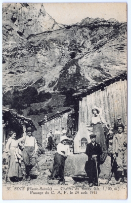 Passage du CAF le 24 aout 1913 aux chalets du Boret « Boray »