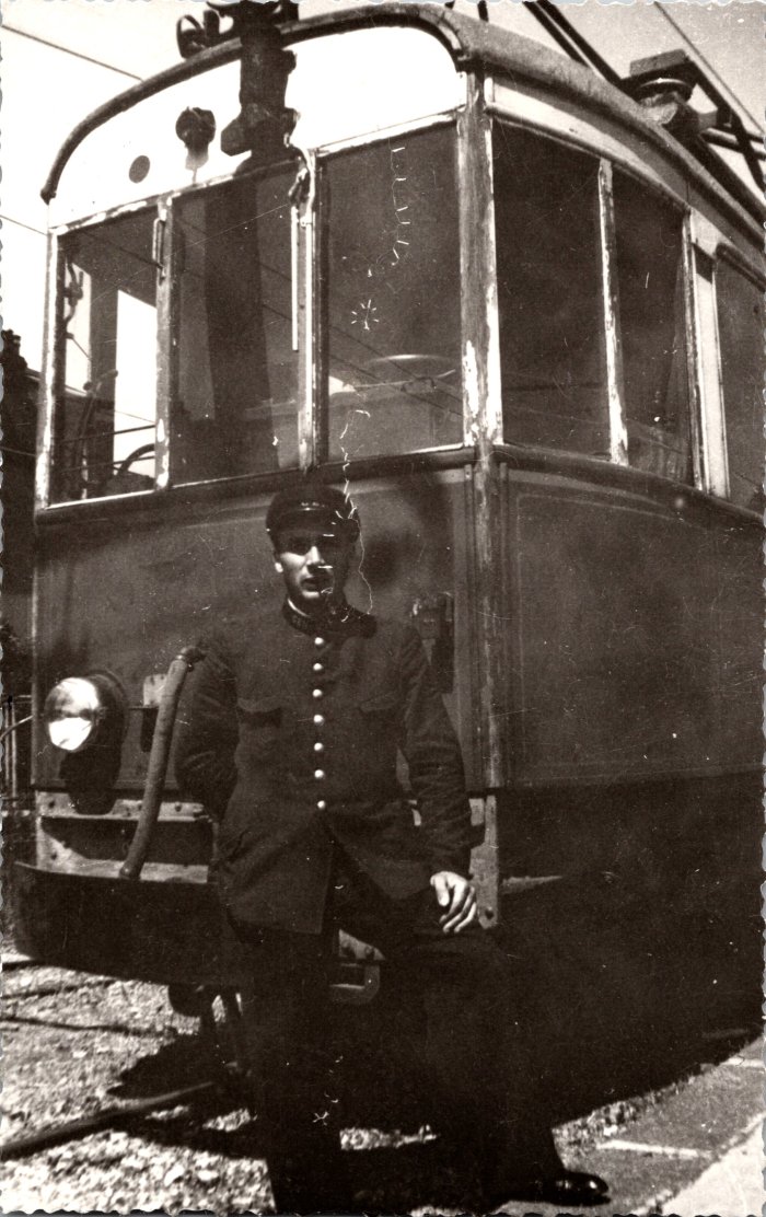 Photo de Célestin BAUD à la gare d'Annemasse - 1942