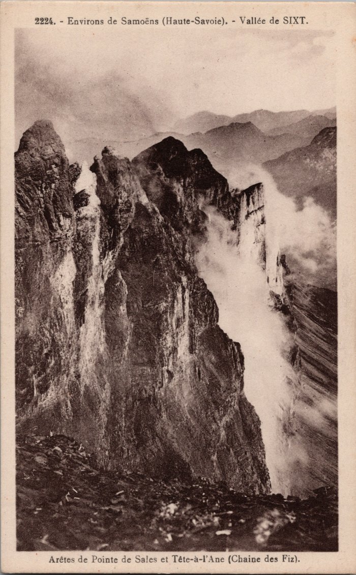 Arêtes de Pointe de Sales et Tête à l’Âne (Chaine des Fiz)