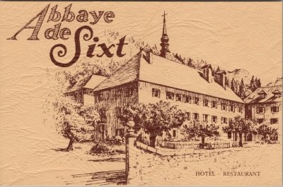 Carte de visite de l'Hotel du Fer à Cheval