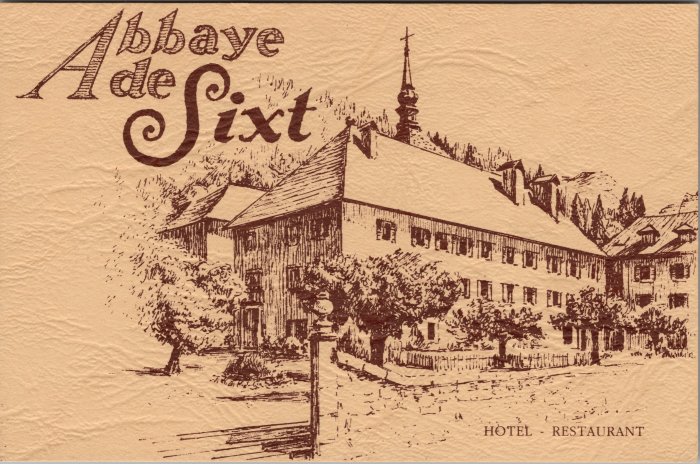Carte de visite de l'Hotel du Fer à Cheval