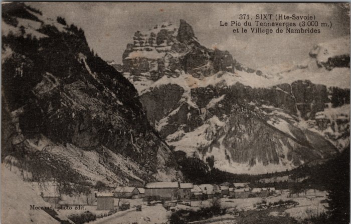 Carte postale de Nambride en hiver dans les années 60