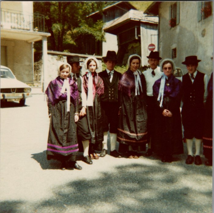 Photo du folklore dans les années 80 à Sixt