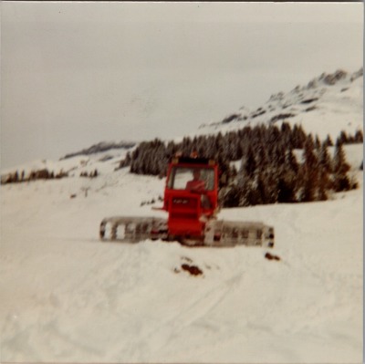 Photo d'une dameuse aux Vagnys