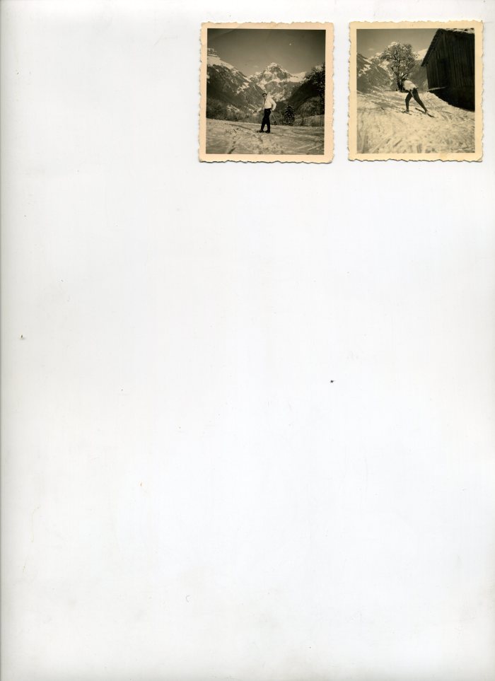 Photo de Robert RICHARD-POMET en ski de fond dans les années 40