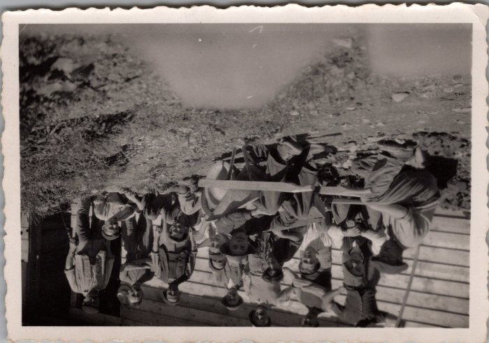 Photos de la construction de la fruitière des Praz de Commune - 1948